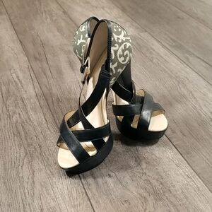 3i by Jorge Bischoff Strapy Platform Heels Size 5 Made in Brazil